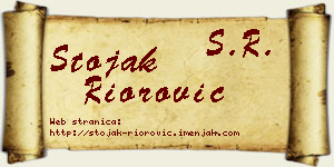 Stojak Riorović vizit kartica